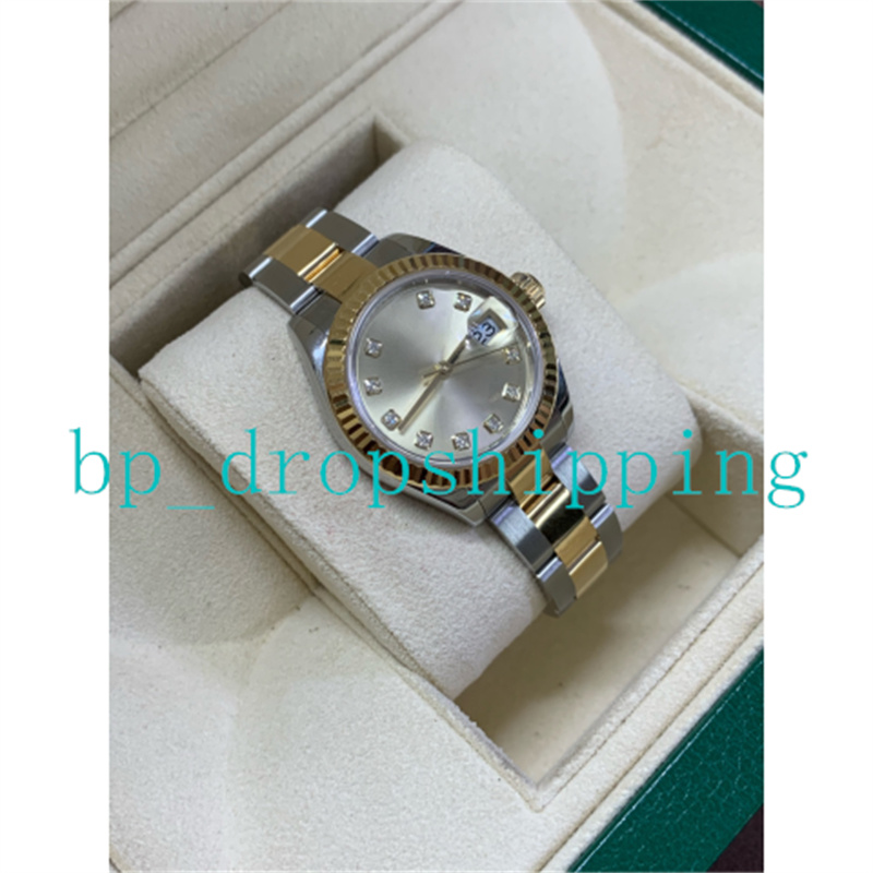 Five Star Lady fashion Watches 28mm Champagne Gold Dial Diamond Time Scale Automatic Mechanical Two Tone Stainless Steel Folding Clasp Luxury Wristwatches Gifts, Add box
Five Star Lady fashion Watches 28mm Champagne Gold Dial Diamond Time Scale Automatic Mechanical Two Tone Stainless Steel Folding Clasp Luxury Wristwatches Gifts, Add box