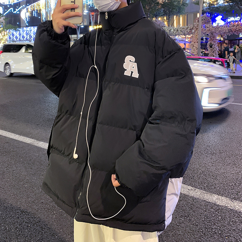Men s Down Parkas Hybskr Winter Warm Cotton Padded For Men Harajuku Stand Collar Letter Graphic Male Coats Korean Unisex Thicken Jackets 221206, Black
Men s Down Parkas Hybskr Winter Warm Cotton Padded For Men Harajuku Stand Collar Letter Graphic Male Coats Korean Unisex Thicken Jackets 221206, Black