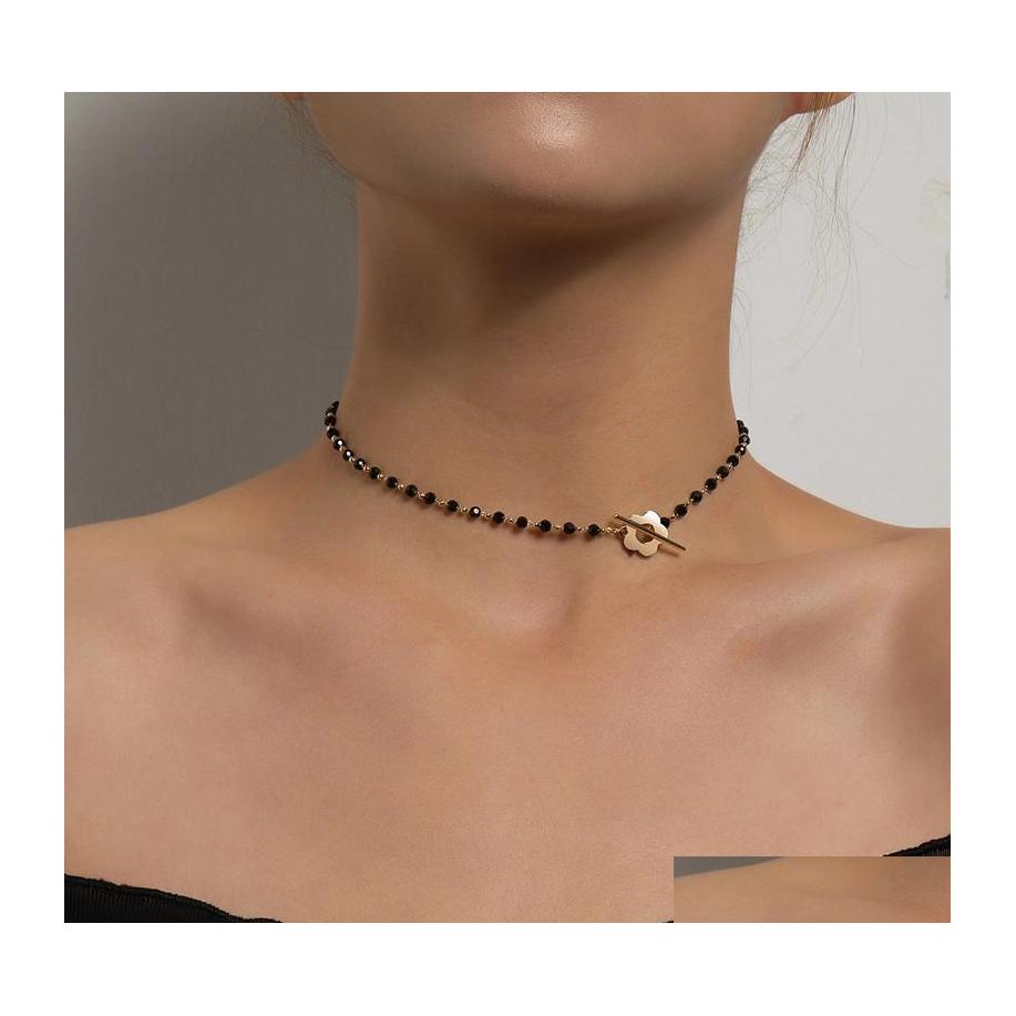 Beaded Necklaces Fashion Luxury Black Crystal Glass Bead Chain Choker Necklace For Women Flower Lariat Lock Collar Gifts 5617 Q2 Dro Dhofk
Beaded Necklaces Fashion Luxury Black Crystal Glass Bead Chain Choker Necklace For Women Flower Lariat Lock Collar Gifts 5617 Q2 Dro Dhofk