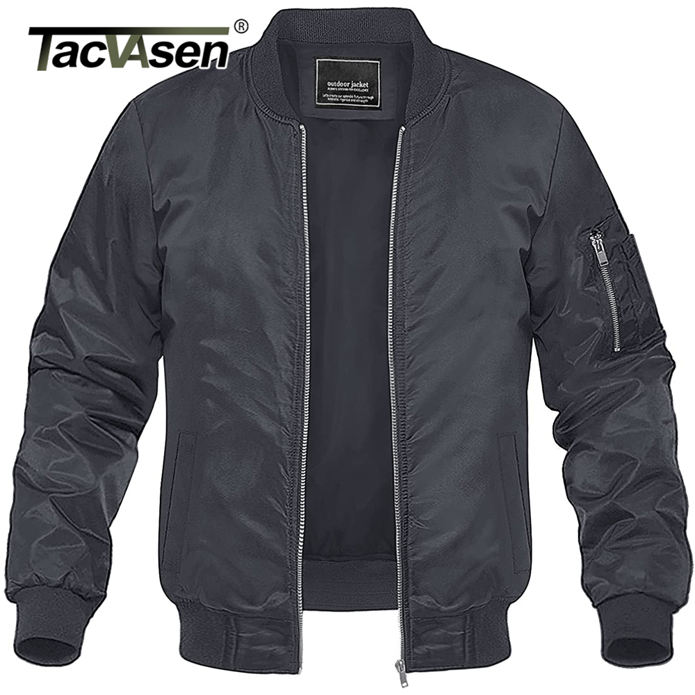 Men's Jackets TACVASEN Spring Baseballl Mens Military Windbreaker Hiking Trekking Fishing Full Zip Casual Coats Outwear Tops 221206