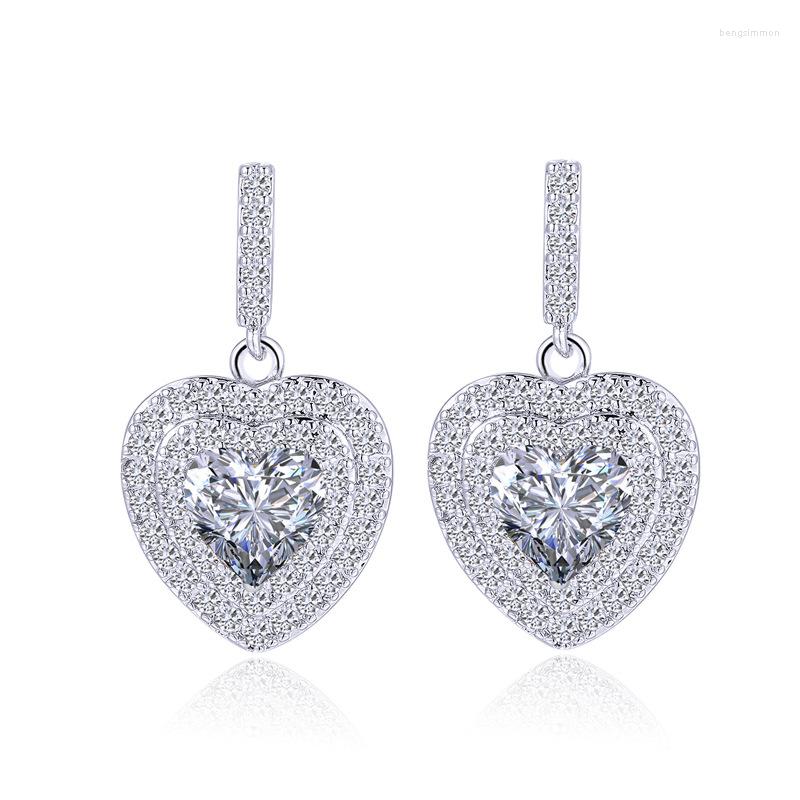 Dangle Earrings Heart-shaped Silver Drop S925 Sterling Sapphire Emerald Ruby Color Gemstone Zircon Earring
Dangle Earrings Heart-shaped Silver Drop S925 Sterling Sapphire Emerald Ruby Color Gemstone Zircon Earring