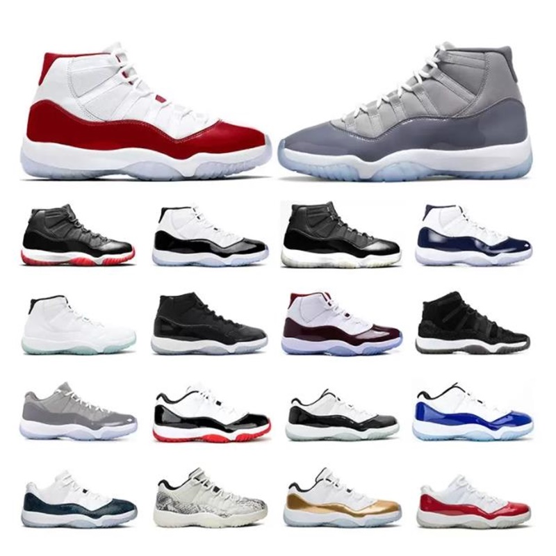 11 Retro Basketball Shoes Men 11s Cherry Cool Grey Midnight Navy Jubilee 25th Anniversary Concord Bred Low 72-10 Legend Blue Mens Women Trainers Sports Sneakers 
11 Retro Basketball Shoes Men 11s Cherry Cool Grey Midnight Navy Jubilee 25th Anniversary Concord Bred Low 72-10 Legend Blue Mens Women Trainers Sports Sneakers