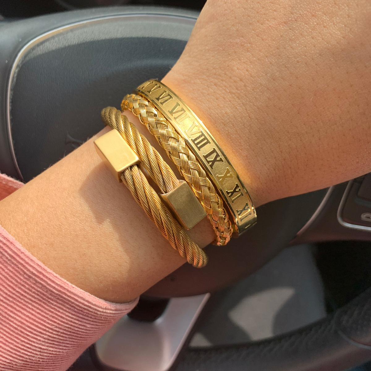 Charm Bracelets 3pcsSet Royal Roman Number bracelets bangles Stainless Steel Braid Rectangle Bangle Luxury Men Bracelet for Men Jewelry 221206
Charm Bracelets 3pcsSet Royal Roman Number bracelets bangles Stainless Steel Braid Rectangle Bangle Luxury Men Bracelet for Men Jewelry 221206