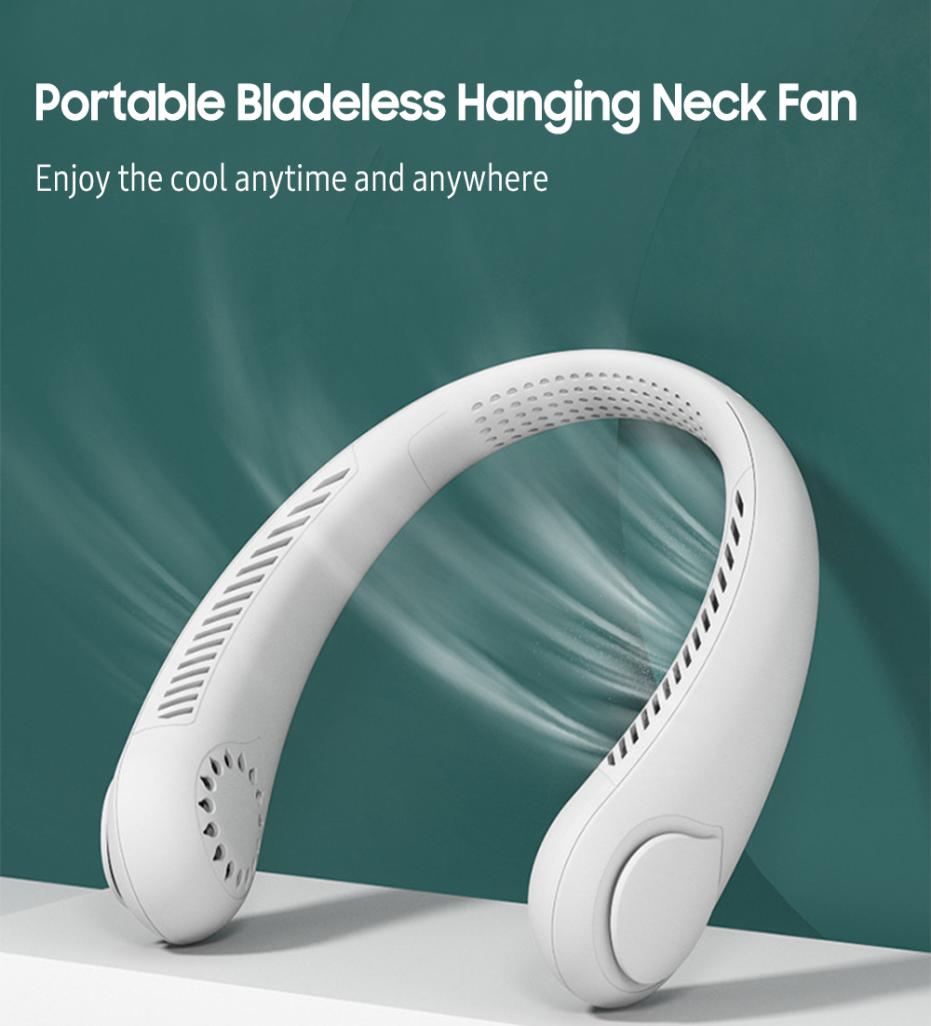Hanging Neck Fan Neckband Lazy Neck Hands Cooling Bladeless USB Mini Fans Sport 3 Speed 360 Degree Rotating4178629
Hanging Neck Fan Neckband Lazy Neck Hands Cooling Bladeless USB Mini Fans Sport 3 Speed 360 Degree Rotating4178629