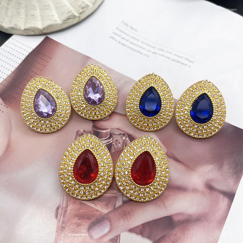Stud Earrings Teardrop Rhinestone Red Blue Purple Statement Luxury Accessories For Women
Stud Earrings Teardrop Rhinestone Red Blue Purple Statement Luxury Accessories For Women