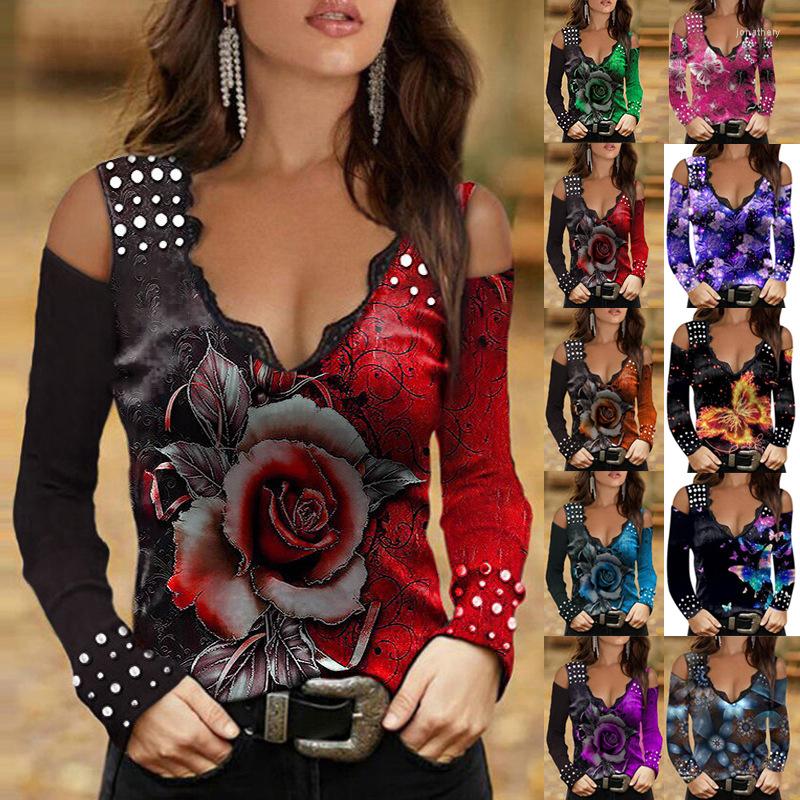 Women' Tanks Sexy Lace Blouse Women Long Sleeve V-neck Print Shirt Tops Casual Autumn Slim Fit Multi-Colored Ladies Top Blouses Fashion, 8 blue
Women' Tanks Sexy Lace Blouse Women Long Sleeve V-neck Print Shirt Tops Casual Autumn Slim Fit Multi-Colored Ladies Top Blouses Fashion, 8 blue