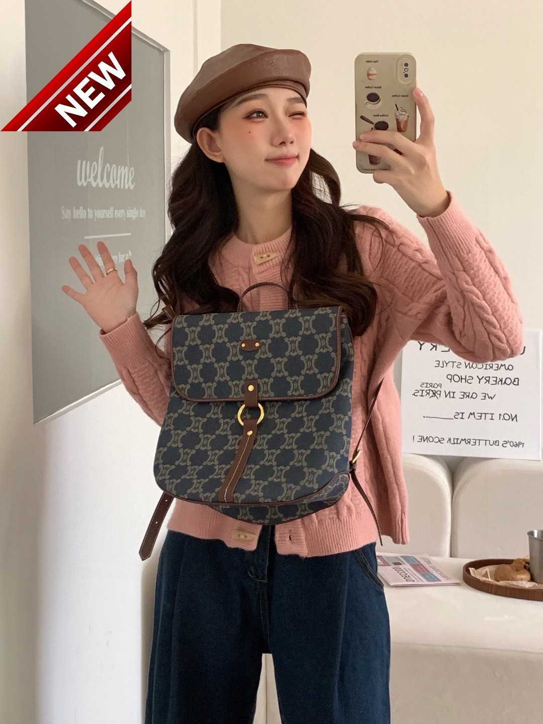 Women's Designer Bags New Denim Style 2023 Triumphal Arch Large Capacity Women's Backpack Medieval Hundred Factory Direct Sales, Denim 1
Women's Designer Bags New Denim Style 2023 Triumphal Arch Large Capacity Women's Backpack Medieval Hundred Factory Direct Sales, Denim 1