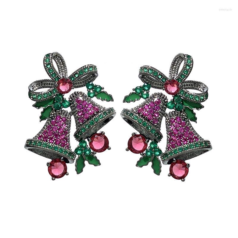 Dangle Earrings Fashion Christmas Bell For Women Micro Pave Cubic Zirconia Pendant Earings Brand Designer Statement Jewelry
Dangle Earrings Fashion Christmas Bell For Women Micro Pave Cubic Zirconia Pendant Earings Brand Designer Statement Jewelry
