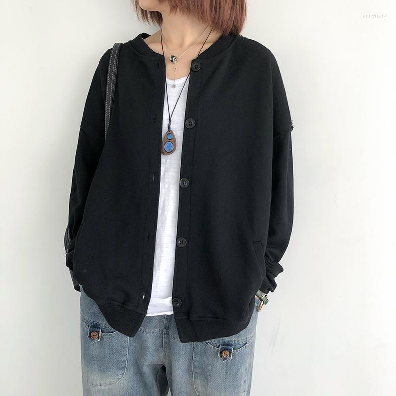 Women's Jackets Cotton Women Coats Autumn 2022 O-Neck Button Long-Sleeved Loose Vintage Casual All Match Female Outwear Tops, Black
Women's Jackets Cotton Women Coats Autumn 2022 O-Neck Button Long-Sleeved Loose Vintage Casual All Match Female Outwear Tops, Black