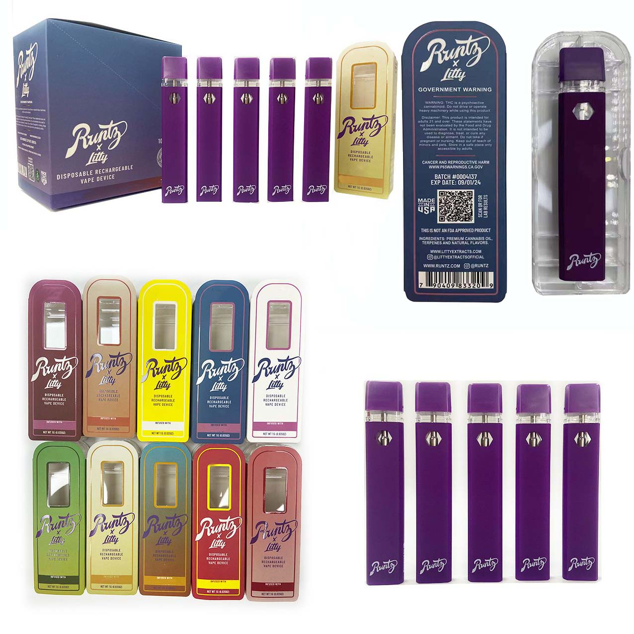 Runtz Runty Disposable vape pens 380mAh E cigarettes Rechargeable Battery Empty Vape Pen 1ml Vaporizer with Packing
Runtz Runty Disposable vape pens 380mAh E cigarettes Rechargeable Battery Empty Vape Pen 1ml Vaporizer with Packing