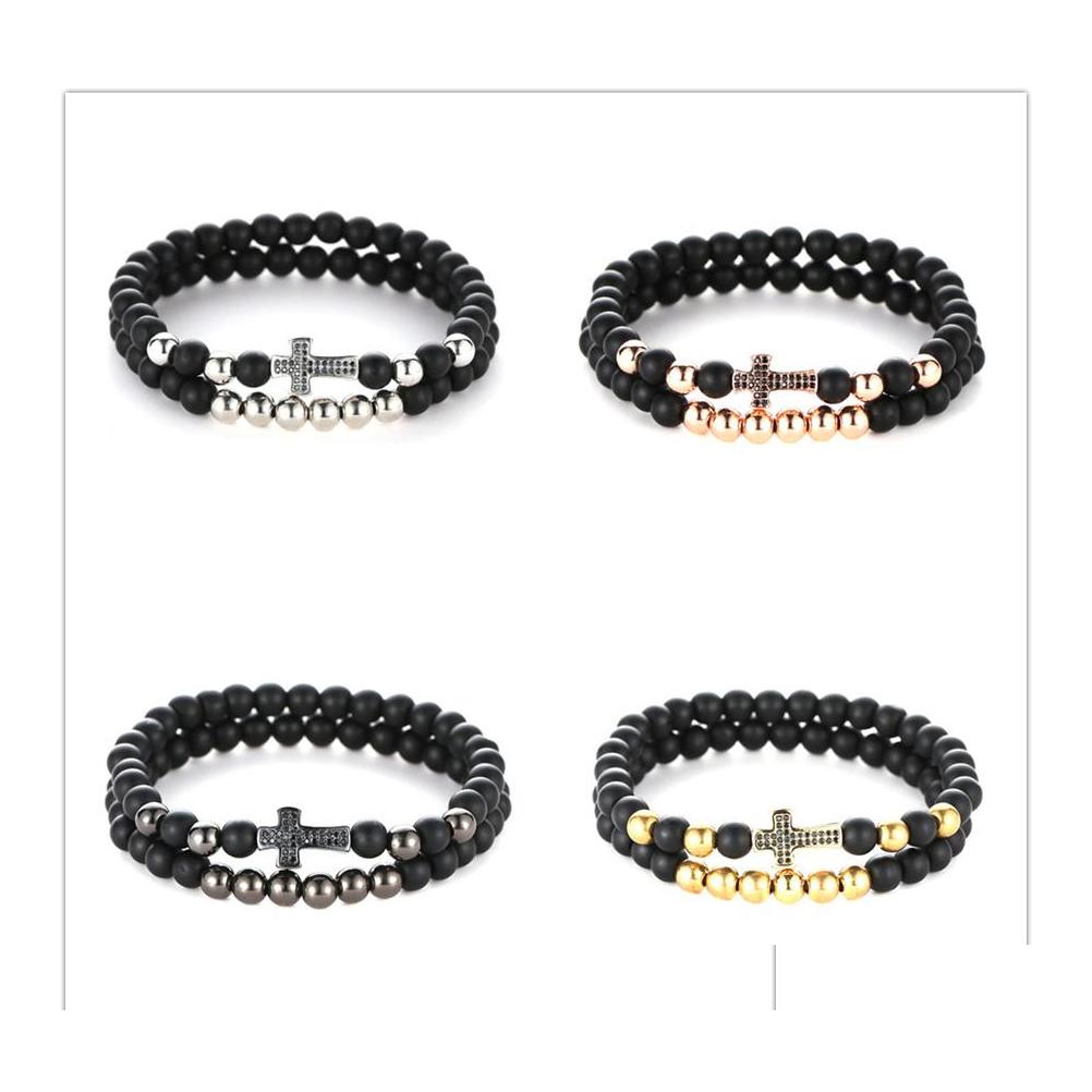 Beaded 4 Colors 2Pcs/Set Natural Stone Black 6Mm Beads Bracelets Women Micro Pave Cz Cross Charms Bracelet Set Male Accessories Jewe Dhgnw
Beaded 4 Colors 2Pcs/Set Natural Stone Black 6Mm Beads Bracelets Women Micro Pave Cz Cross Charms Bracelet Set Male Accessories Jewe Dhgnw