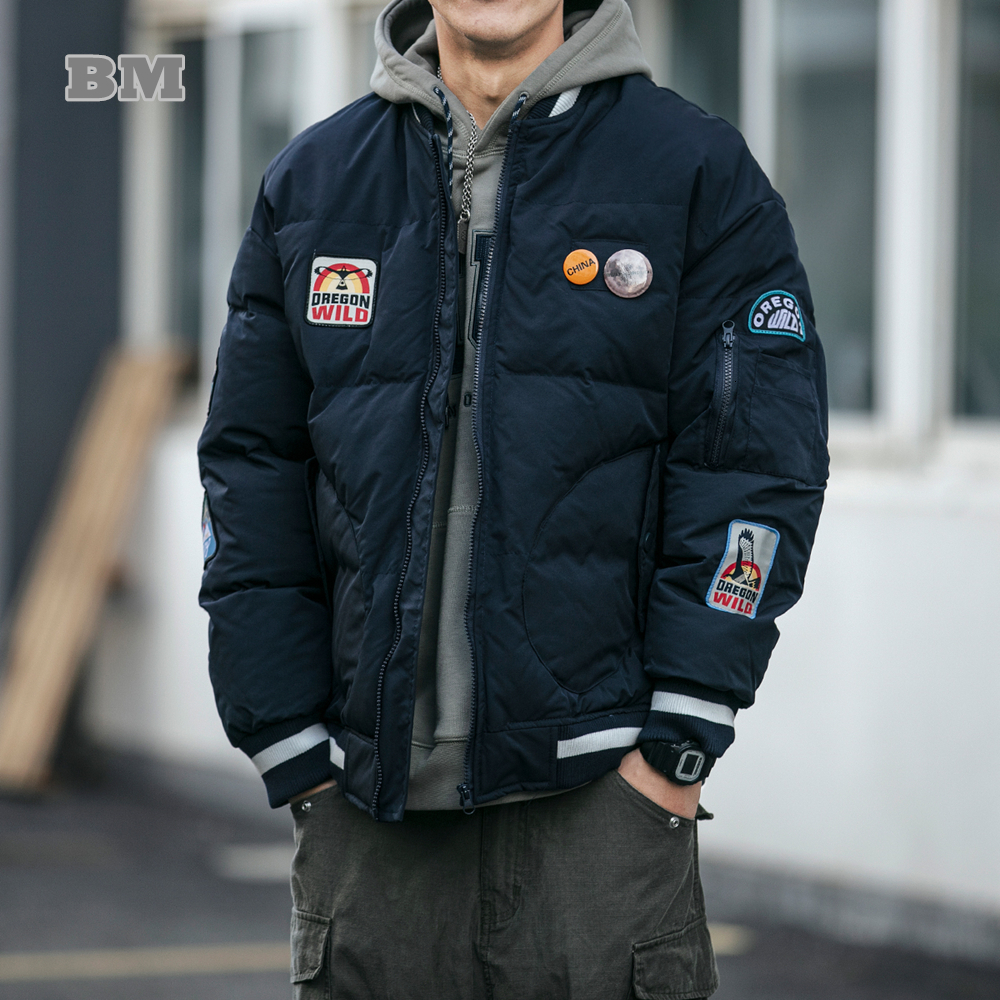 Men's Down Parkas Japanese Streetwear Vintage Label Bomber Jackets Men Clothing Winter Fashion Cargo Harajuku Casual Baseball Coats Male 221207, Gray
Men's Down Parkas Japanese Streetwear Vintage Label Bomber Jackets Men Clothing Winter Fashion Cargo Harajuku Casual Baseball Coats Male 221207, Gray