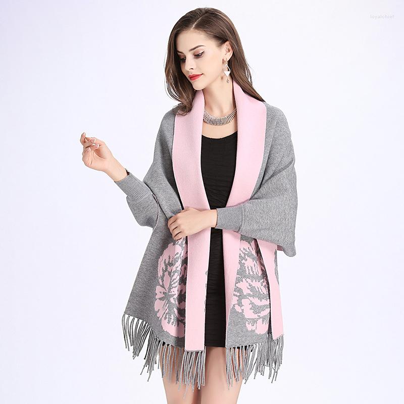 Scarves Mother-In-Law Double Sided Color Floral Jacquard Poncho Wrap Chinese Style Plus Size Open Front Long Blanket Shawl Cape
Scarves Mother-In-Law Double Sided Color Floral Jacquard Poncho Wrap Chinese Style Plus Size Open Front Long Blanket Shawl Cape