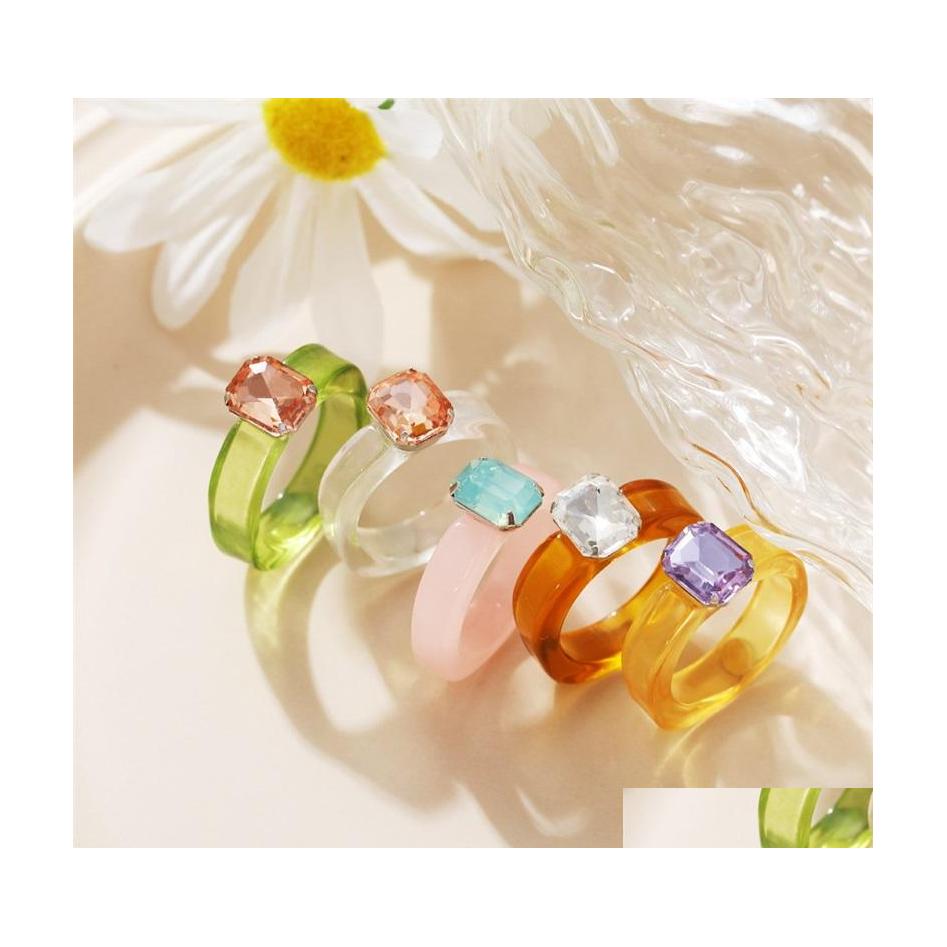 Cluster Rings Resin Acrylic Chunky Ring Colorf Rhinestone Design Rings For Women Geometric Jewelry Gift C3 Drop Delivery Dhgic
Cluster Rings Resin Acrylic Chunky Ring Colorf Rhinestone Design Rings For Women Geometric Jewelry Gift C3 Drop Delivery Dhgic