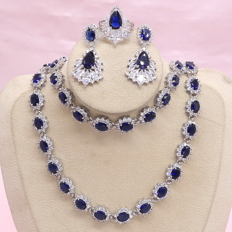 Pendant Necklaces 925 Silver Jewelry Sets For Women Blue Semi Earrings Bracelet Pendant Necklace Ring Party Bridal Jewelry 221206
Pendant Necklaces 925 Silver Jewelry Sets For Women Blue Semi Earrings Bracelet Pendant Necklace Ring Party Bridal Jewelry 221206