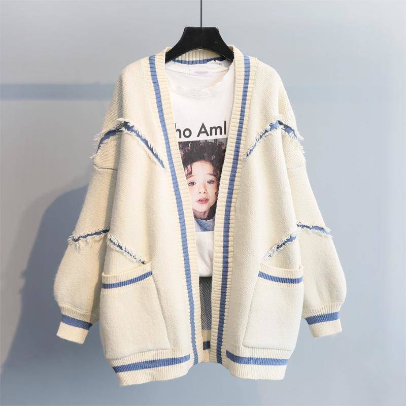 Women s Knits Tees Autumn Korean version English letters fashion thickened knitted mid length sweater cardigan women High Street Loose Fit coat 221206, A11
Women s Knits Tees Autumn Korean version English letters fashion thickened knitted mid length sweater cardigan women High Street Loose Fit coat 221206, A11