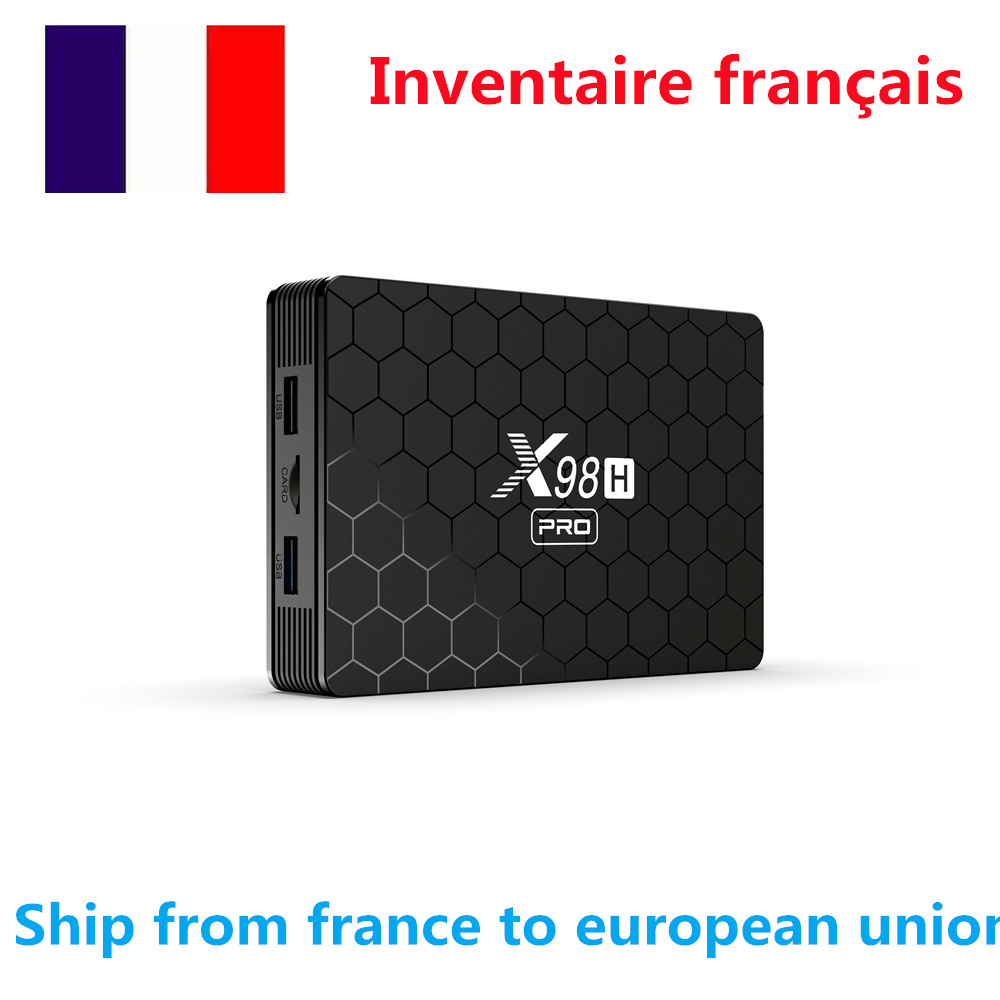 Ship from france X98H PRO TV BOX Android 12 OS 2G 16G 4gb32G WIFI6 1000M LAN BT5.0 Allwinner H618 4K