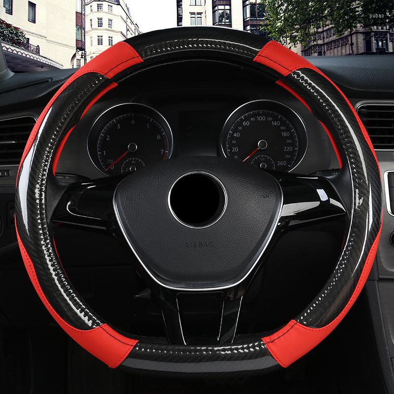Steering Wheel Covers Carbon Fiber Car Cover The Seasons Two-Color Stitching Interior Accessories Car-Styling
Steering Wheel Covers Carbon Fiber Car Cover The Seasons Two-Color Stitching Interior Accessories Car-Styling