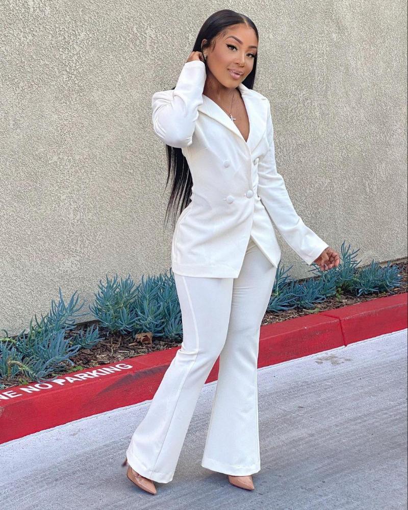 Women' Two Piece Pants Ladies Business Blazer Suits Autumn Fashion Office Women Solid Color Slim Lapel Buttons Pockets Jacket Loose Set, Black
Women' Two Piece Pants Ladies Business Blazer Suits Autumn Fashion Office Women Solid Color Slim Lapel Buttons Pockets Jacket Loose Set, Black