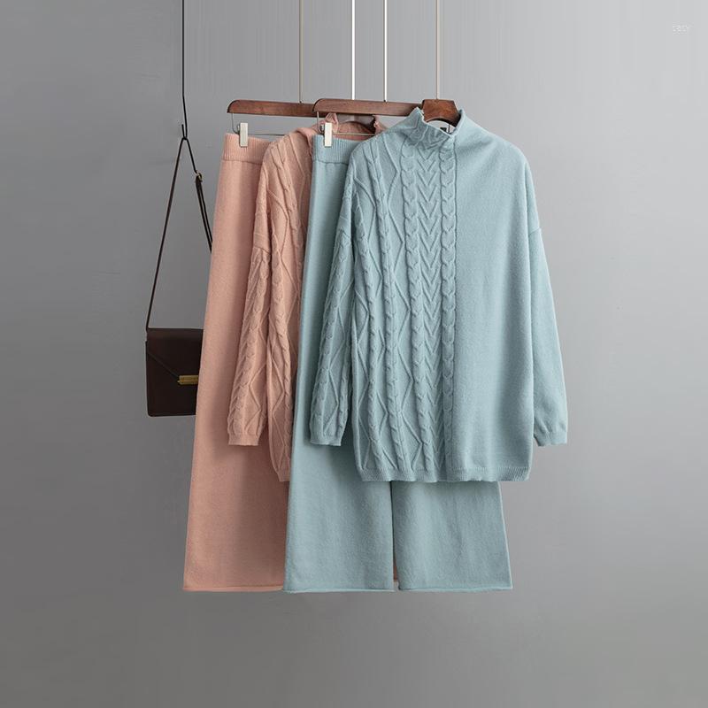 Women's Two Piece Pants C Autumn Winter Oversized High Neck Long Sleeve Solid Color Casual Set 2022 Fashion Women Soft Lazy Knit Sweater, Black
Women's Two Piece Pants C Autumn Winter Oversized High Neck Long Sleeve Solid Color Casual Set 2022 Fashion Women Soft Lazy Knit Sweater, Black