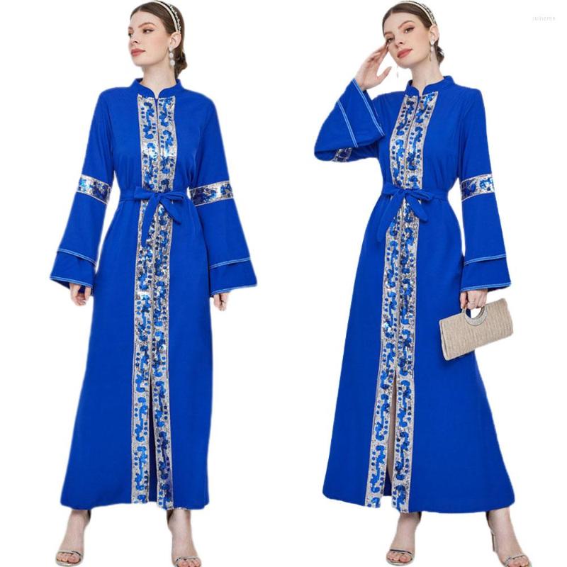 Ethnic Clothing Luxury Embroidery Sequins Women Long Dress Eid Abaya Islamic Vestidos Dubai Turkey Muslim Evening Party Gown Ramadan Maxi
Ethnic Clothing Luxury Embroidery Sequins Women Long Dress Eid Abaya Islamic Vestidos Dubai Turkey Muslim Evening Party Gown Ramadan Maxi