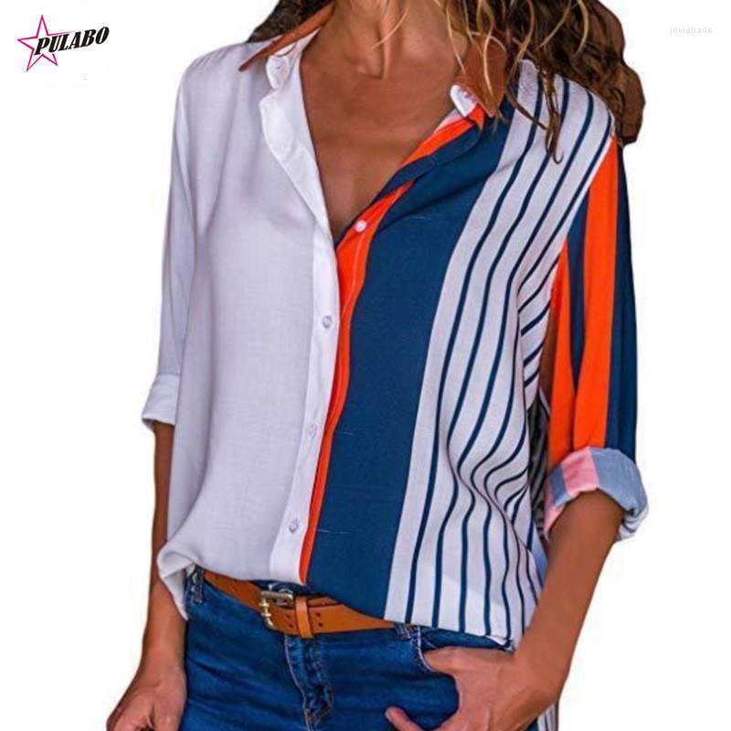 Women' Blouses Fashion Wave Striped Patckwork Blouse Women Shirts Long Sleeve Color Block Ladies Tops Casual Loose Shirt Blusas Femme, Blue
Women' Blouses Fashion Wave Striped Patckwork Blouse Women Shirts Long Sleeve Color Block Ladies Tops Casual Loose Shirt Blusas Femme, Blue