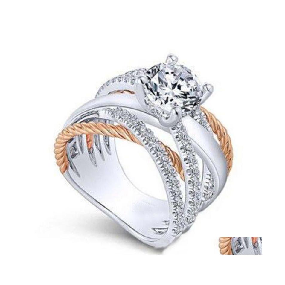 Cluster Rings Contrast Color Diamond Ring Cross Crystal Engagement Rings For Women Wedding Designer Jewelry 0 Drop Delivery Dhqzi
Cluster Rings Contrast Color Diamond Ring Cross Crystal Engagement Rings For Women Wedding Designer Jewelry 0 Drop Delivery Dhqzi