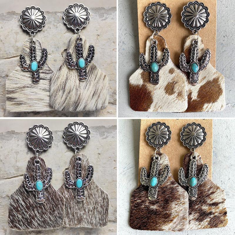 Dangle Earrings Cross Border Animal Grain Leather Jewelry Bohemian Horse Hair Pumpkin Flowers Cactus Turquoise Leopard Gift
Dangle Earrings Cross Border Animal Grain Leather Jewelry Bohemian Horse Hair Pumpkin Flowers Cactus Turquoise Leopard Gift