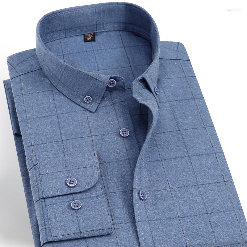 Men's Dress Shirts Sheep Wool Plaid Shirt Men's Long Sleeve Warm Business Casual Formal Fashion Youth Winter Wear, 132120-2
Men's Dress Shirts Sheep Wool Plaid Shirt Men's Long Sleeve Warm Business Casual Formal Fashion Youth Winter Wear, 132120-2