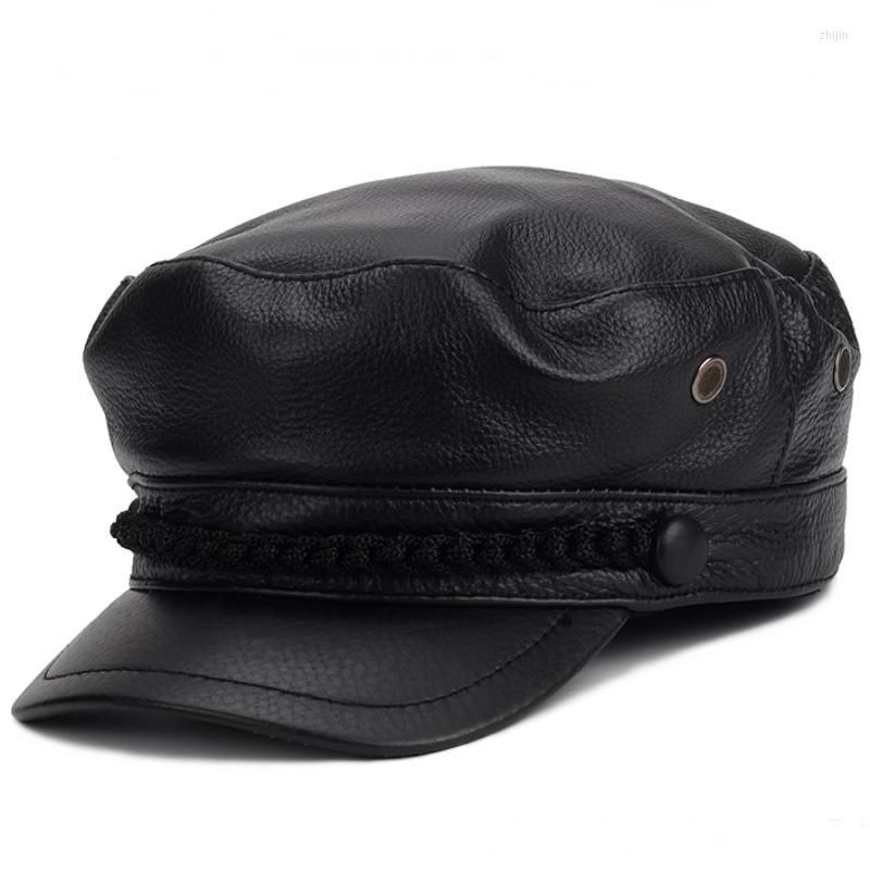 Berets Autumn And Winter Leather Cowhide Knight Style Sboy Fashion Military Hat Top Student Sun Women Men, Black
Berets Autumn And Winter Leather Cowhide Knight Style Sboy Fashion Military Hat Top Student Sun Women Men, Black