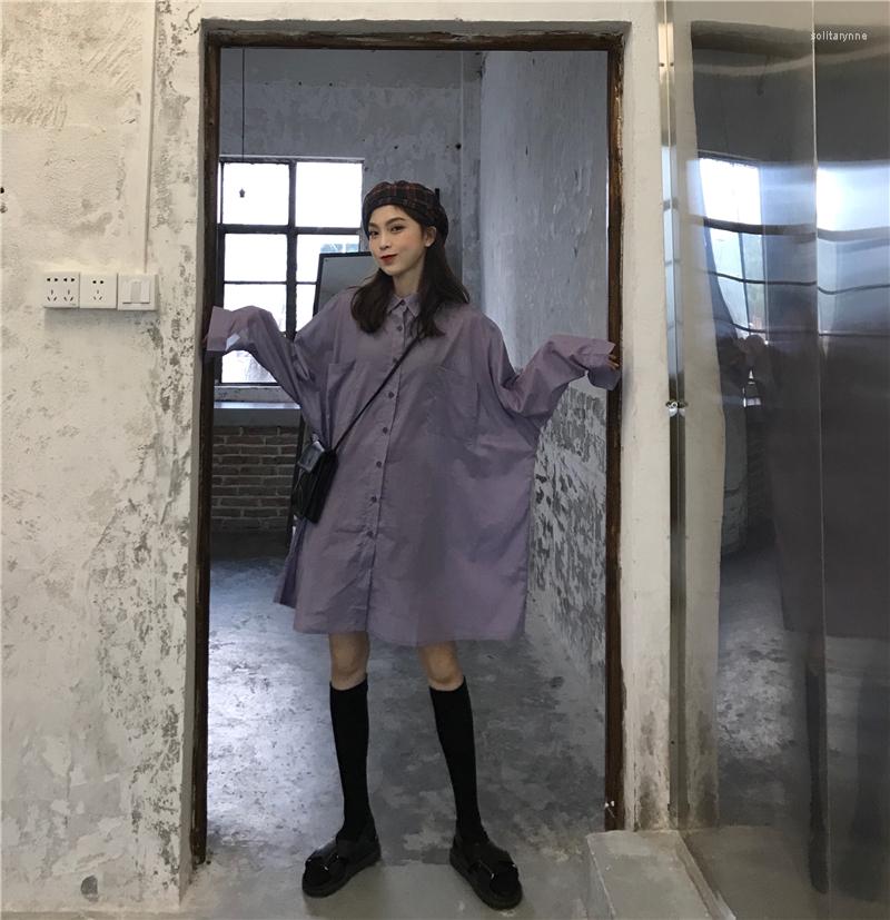 Women's Blouses Casual Lazy Ins Solid Color Loose Shirt Women's Shirts Ulzzang Japanese Kawaii Vintage Female Korean Harajuku Clothes, Purple
Women's Blouses Casual Lazy Ins Solid Color Loose Shirt Women's Shirts Ulzzang Japanese Kawaii Vintage Female Korean Harajuku Clothes, Purple