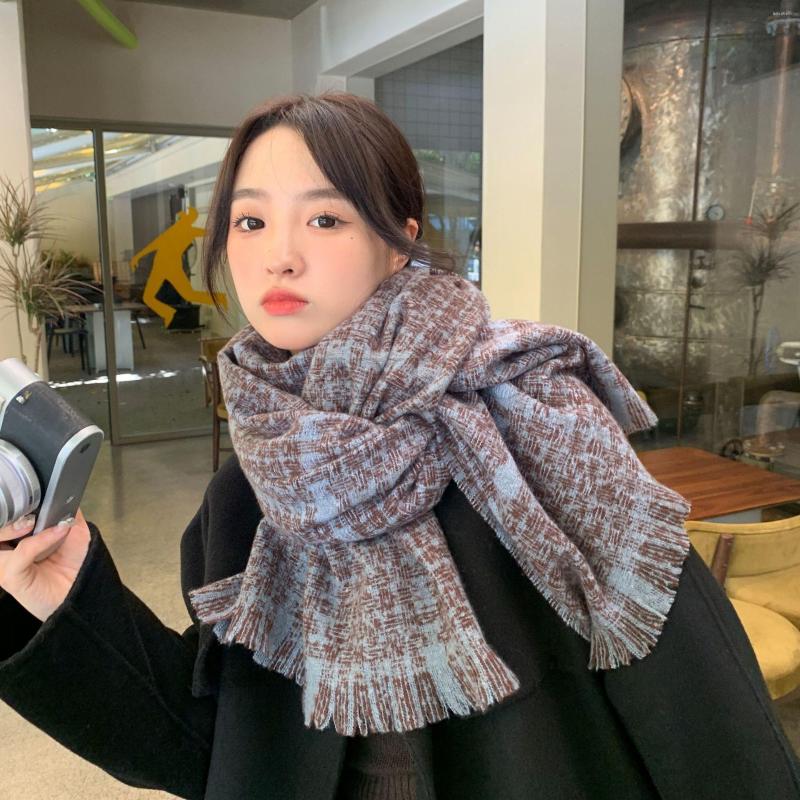 Scarves Scarf Women's Winter Korean Hound Warm Thick Student Style All Pair With Elegant Fashion Shawl Women Luxury
Scarves Scarf Women's Winter Korean Hound Warm Thick Student Style All Pair With Elegant Fashion Shawl Women Luxury