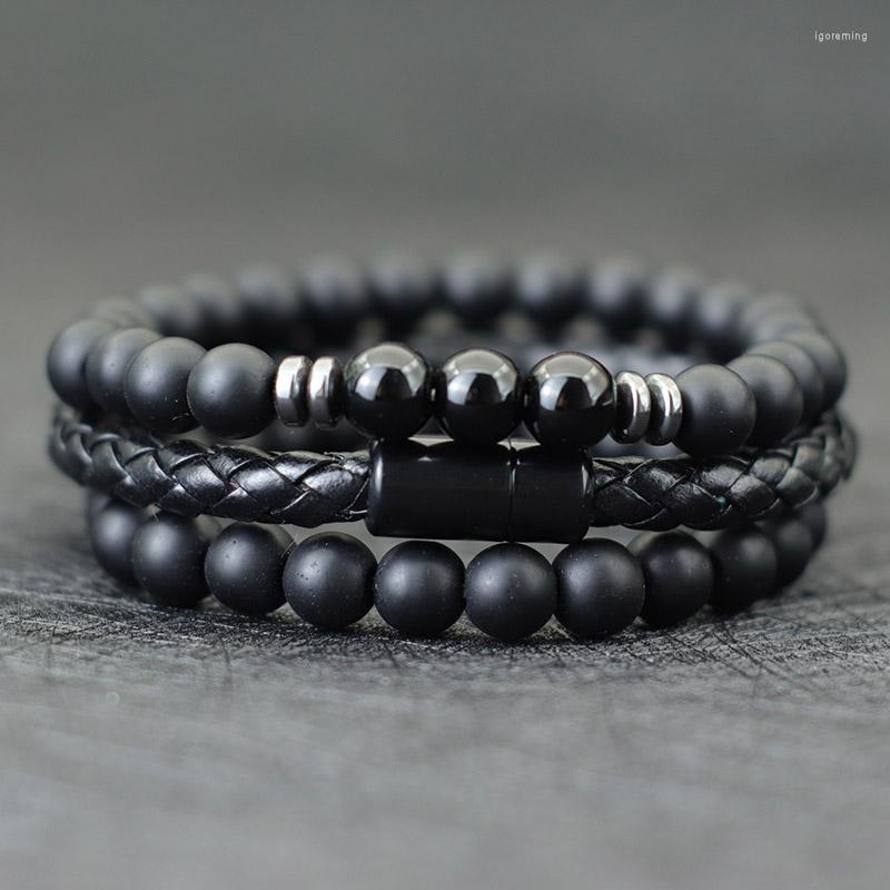 Strand Vintage Bracelet Set 2Pieces 8mm Natural Stone Beads Braclet 1Piece 6mm Leather Braslet Constitute Fashion Jewelry Pulseras
Strand Vintage Bracelet Set 2Pieces 8mm Natural Stone Beads Braclet 1Piece 6mm Leather Braslet Constitute Fashion Jewelry Pulseras