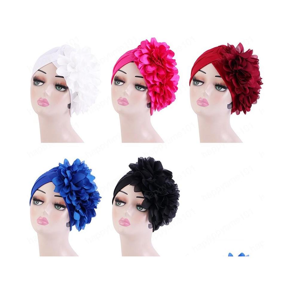 Beanie/Skull Caps Muslim Floral Big Flower Turban Headscarf For Women Stretch Beanie Hat Turbante Femme Hair Loss Hijib Cap India He Dhgw2
Beanie/Skull Caps Muslim Floral Big Flower Turban Headscarf For Women Stretch Beanie Hat Turbante Femme Hair Loss Hijib Cap India He Dhgw2