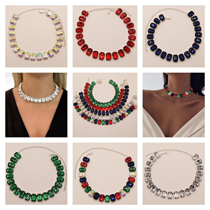 Choker INS Fashion Six Colors Acrylic Large Crystal Necklace Ladies Party Dinner Super Flash Lock Bone Chain Jewelry Wholesale
Choker INS Fashion Six Colors Acrylic Large Crystal Necklace Ladies Party Dinner Super Flash Lock Bone Chain Jewelry Wholesale