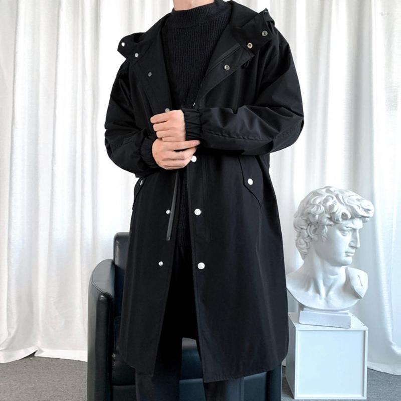 Men's Trench Coats Handsome Men Spring Coat Korean Style Autumn Windbreaker Hooded Warm Pure Color, Black
Men's Trench Coats Handsome Men Spring Coat Korean Style Autumn Windbreaker Hooded Warm Pure Color, Black