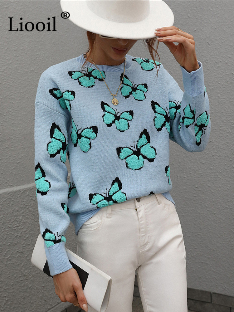 Women's Sweaters Sweater Women Warm Pullovers Long Sleeve Knitted Tops Jumpers Knitting Pull Autumn Winter Thick Knit 221207, Blue
Women's Sweaters Sweater Women Warm Pullovers Long Sleeve Knitted Tops Jumpers Knitting Pull Autumn Winter Thick Knit 221207, Blue