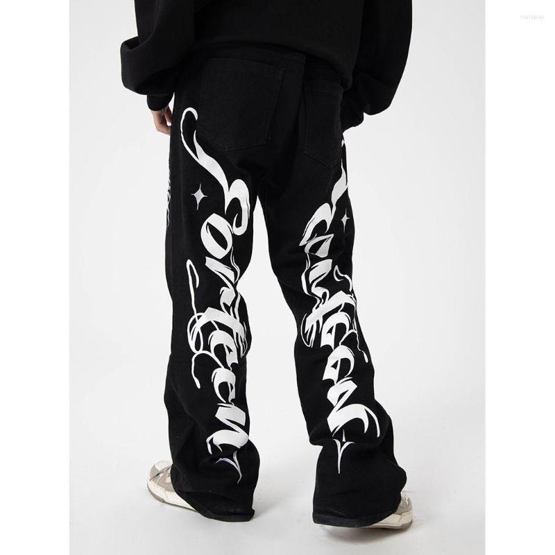 Women' Jeans Y2k Black Printed Street American Hip-hop Straight All-match Washed Couple Loose Retro Denim Trousers Men, Dark purple
Women' Jeans Y2k Black Printed Street American Hip-hop Straight All-match Washed Couple Loose Retro Denim Trousers Men, Dark purple