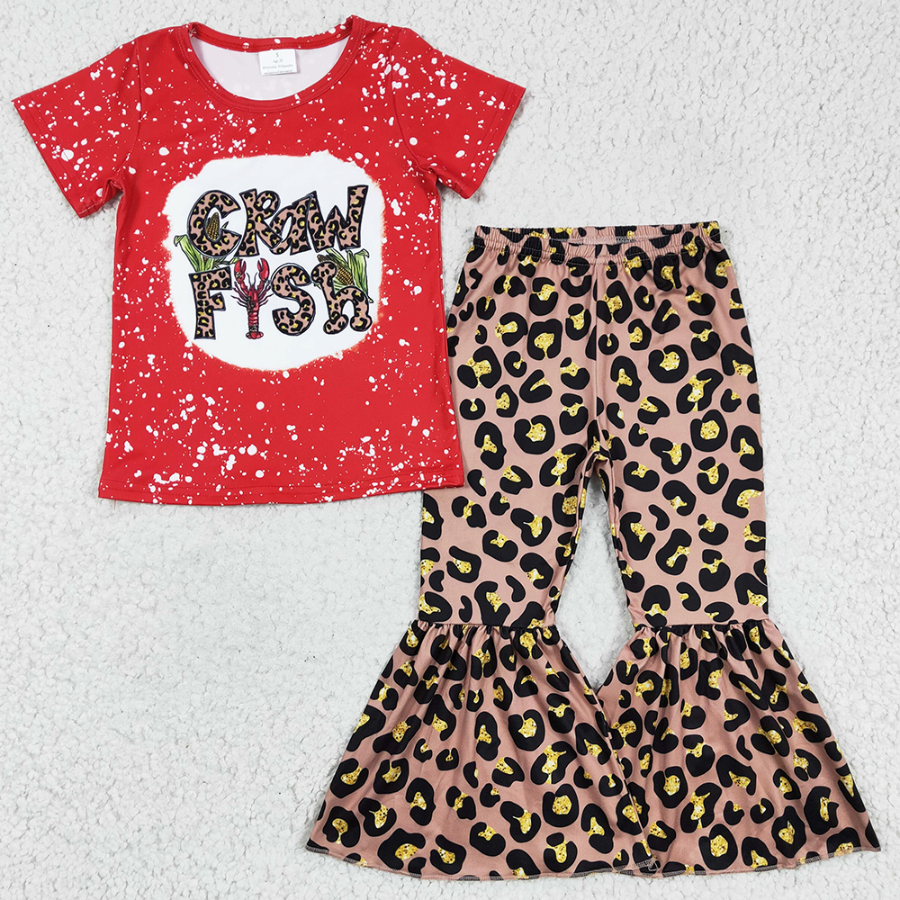 New Fashion Baby Girl Clothes Set Crawfish Print Cute Kids Clothing Girls Short Sleeve Top Bell Pants Sets Boutique Spring Children Outfits Wholesale, Lemon yellow
New Fashion Baby Girl Clothes Set Crawfish Print Cute Kids Clothing Girls Short Sleeve Top Bell Pants Sets Boutique Spring Children Outfits Wholesale, Lemon yellow