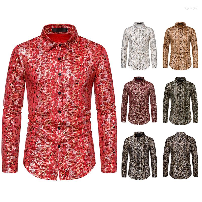 Men's Dress Shirts Camouflage Bronzing Men's Shirt Single-breasted For Men Disco Party Nightclub Christmas Ball Clothing, Purple shirt men
Men's Dress Shirts Camouflage Bronzing Men's Shirt Single-breasted For Men Disco Party Nightclub Christmas Ball Clothing, Purple shirt men