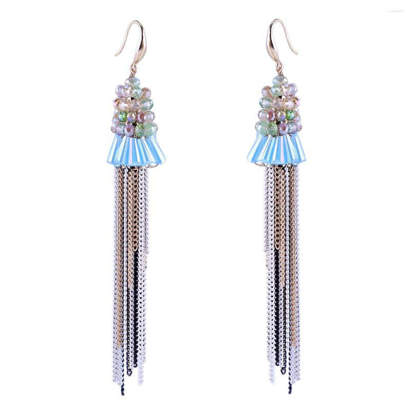 Dangle Earrings Gold Tassels Long Chains Drop Bohemian Style Crystal Beaded Statement For Women Girls Bijoux 3343
Dangle Earrings Gold Tassels Long Chains Drop Bohemian Style Crystal Beaded Statement For Women Girls Bijoux 3343