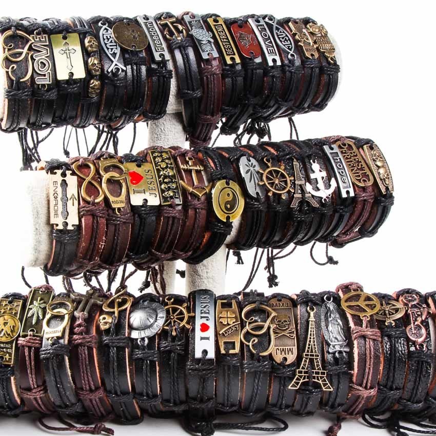 Charm Bracelets Wholesale 30pcs Bulk Lots Mix Styles Metal Leather Cuff Bracelets Men's Women's Jewelry Party Gifts Color Multicolor 221206
Charm Bracelets Wholesale 30pcs Bulk Lots Mix Styles Metal Leather Cuff Bracelets Men's Women's Jewelry Party Gifts Color Multicolor 221206