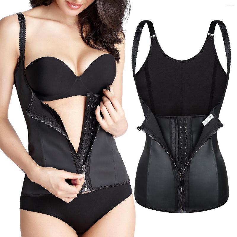 Women's Shapers High Compression Latex Waist Trainer Firm Control Tummy Corset Vest Shaper Shapewear Women Zipper Slimming Belly Sheath, Black
Women's Shapers High Compression Latex Waist Trainer Firm Control Tummy Corset Vest Shaper Shapewear Women Zipper Slimming Belly Sheath, Black