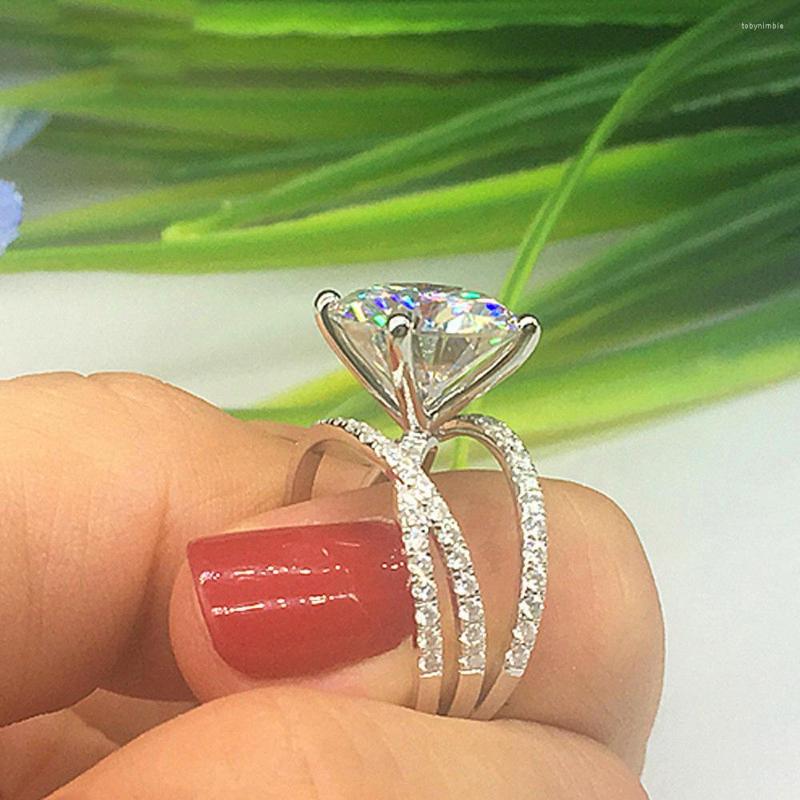 Wedding Rings Luxury Cross Design Women Zircon Ring Fashion Female Shining CZ Crystal Eternity For Engagement Jewelry
Wedding Rings Luxury Cross Design Women Zircon Ring Fashion Female Shining CZ Crystal Eternity For Engagement Jewelry