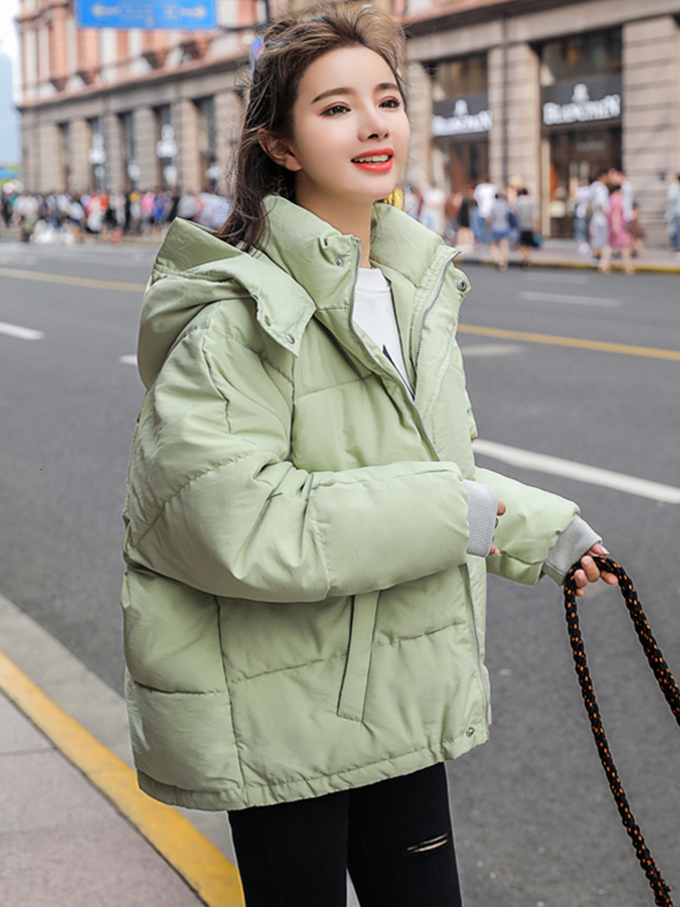 Women Down Parkas Fashion Winter Hooded Puffer Jacket Solid Casual Warm Oversize Female Korean Loose Long Sleeve Coat Clothing 221206, Black
Women Down Parkas Fashion Winter Hooded Puffer Jacket Solid Casual Warm Oversize Female Korean Loose Long Sleeve Coat Clothing 221206, Black