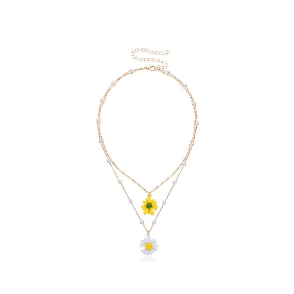 Pendant Necklaces Gold Layered Flower Pendant Necklace Women Bohemian Small Daisy Pearl Chain Collar Necklaces Female Jewelry Gifts Dh8Et
Pendant Necklaces Gold Layered Flower Pendant Necklace Women Bohemian Small Daisy Pearl Chain Collar Necklaces Female Jewelry Gifts Dh8Et