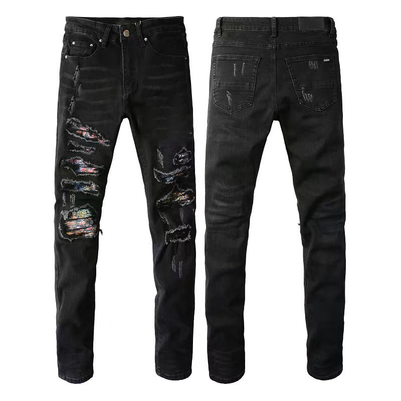 Designer jeans holes jean men embroidery quilting ripped woman trendy brand fashion straight pants distrressed patchwork Jeans for man
Designer jeans holes jean men embroidery quilting ripped woman trendy brand fashion straight pants distrressed patchwork Jeans for man