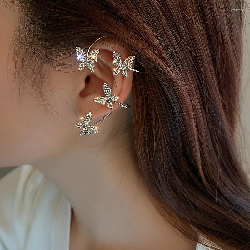 Backs Earrings Gold Color Metal Ear Bone Clip For Women Sweet Exquisite Sparkling Zircon Butterfly Cuff Earring French Style Jewelry
Backs Earrings Gold Color Metal Ear Bone Clip For Women Sweet Exquisite Sparkling Zircon Butterfly Cuff Earring French Style Jewelry