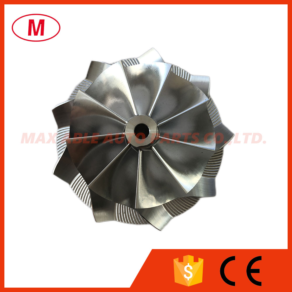 TD04 High Performance Turbocharger Turbo Billet Compressor Wheel/Aluminum 2618/Milling wheel 51.00/66.50mm 9/0 blades for Cartridge/CHRA/Core
TD04 High Performance Turbocharger Turbo Billet Compressor Wheel/Aluminum 2618/Milling wheel 51.00/66.50mm 9/0 blades for Cartridge/CHRA/Core