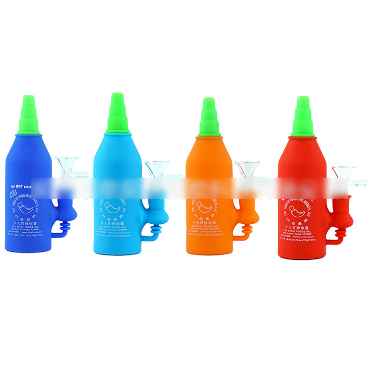 Hookahs 5 Colors Assemble Silicone Bong 6.6" Creative pepper bottle shape multi-color pipes with glass fittings silicone smoking water pipe
Hookahs 5 Colors Assemble Silicone Bong 6.6" Creative pepper bottle shape multi-color pipes with glass fittings silicone smoking water pipe